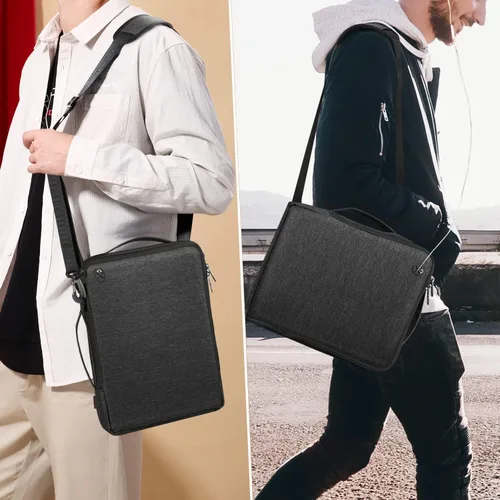 Vista 8 de FINPAC Bolsa de hombro para laptop para MacBook Pro de 14 pulgadas M4/M3/M2/M1 Pro/Max A2779 A2442 2024-2021, MacBook Air/Pro de 13'', funda