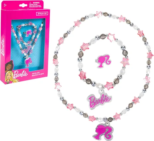 Vista 7 de LUV HER Conjunto de Joyas para Niñas – Conjunto de Caja de Joyas de Juguete de 3 Piezas para Vestirse con Collar de Cuentas, Pulsera y Anillo