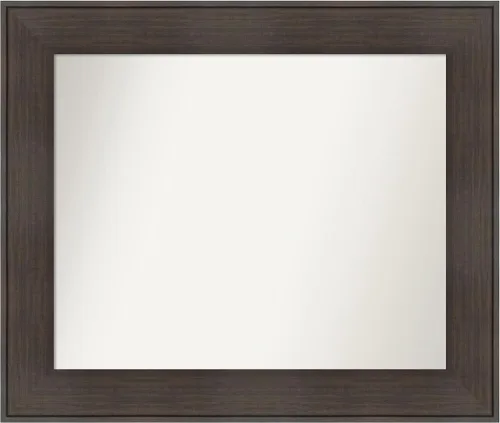 Vista 82 de Amanti Art Espejo personalizado, espejo de baño de veta de madera rústica William, espejo de pared o espejo de tocador de baño sobre el fregadero