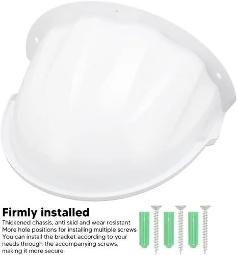 Vista 3 de Cubierta universal para cámara de seguridad de plástico ABS para cámara de seguridad al aire libre, luces LED, anillo, arlo, cúpula (blanco)