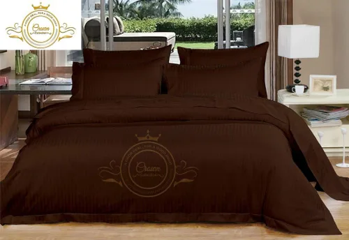 Vista 16 de Corona Collection Hotel beddings 600-thread-count Juego de sábana 100% algodón egipcio, 4 pieza Fit hasta 12" Deep Pocket todo Damask rayas elástica