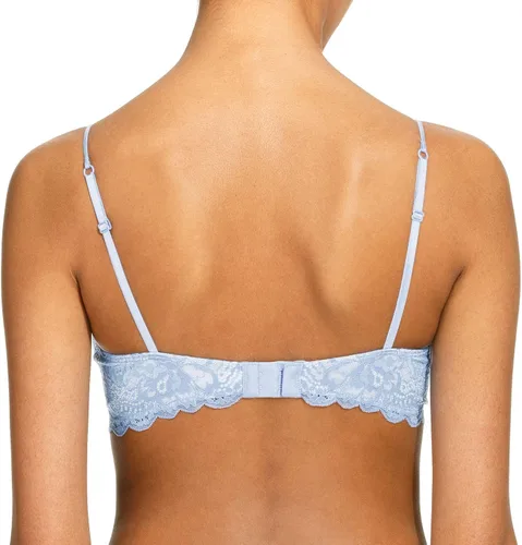 Vista 5 de Women's Comfortable Wireless Lace Bralette with Triangle Cups and Adjustable Straps