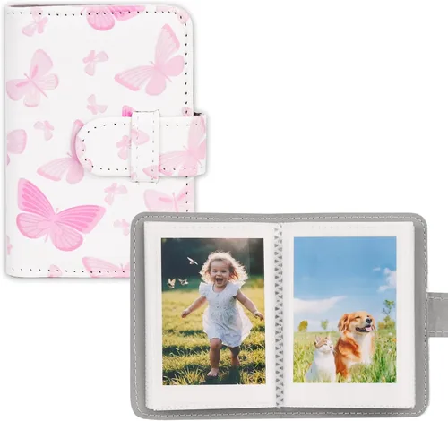 Vista 50 de Mini álbum de fotos de 28 bolsillos para mini película, foto de 2x3, tarjeta de fotos Kpop, álbumes cartera libro para Mini 12 11 40 7+ EVO 90 Alpaca
