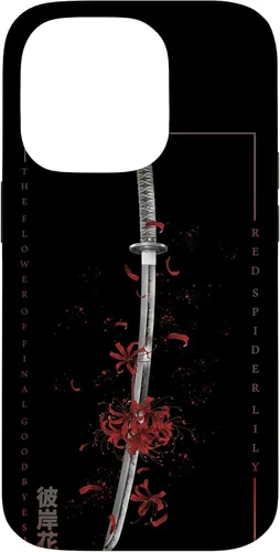 Vista 17 de Higanbana o Spider Lily con anime Samurai Sword - Carcasa estética para iPhone 17