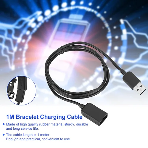 Vista 9 de Luqeeg Cargador de reloj de pulsera, 1 uds., cable de carga USB, cable de carga de goma TPE suave cable de carga, accesorios para pulsera