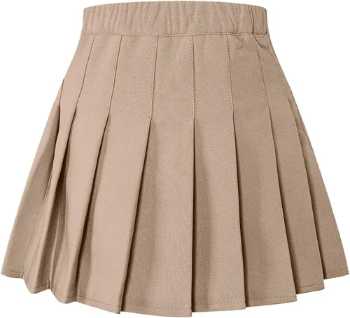 Vista 2 de SANGTREE Girls Womens Pleated Skirt with Comfy Casual Stretchy Band US S - US 4XL