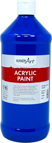 Vista 53 de Handy Art Pintura acrílica, juego de 12 colores, botellas de 16 onzas, acrílico líquido para estudiantes semibrillante, consistencia de flujo