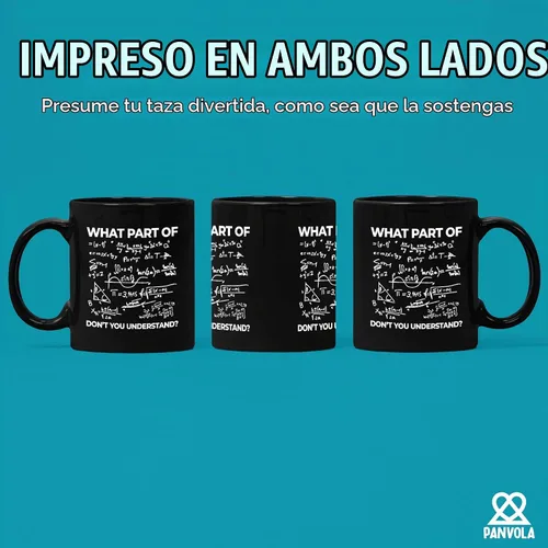 Vista 3 de Panvola Taza de regalo What Part Of Don't You Understand Engineer Engineer Negro
