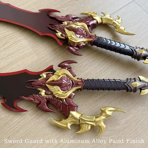 Vista 7 de Anime Baran - Juego de dos piezas de espadas dobles para colección, cosplay