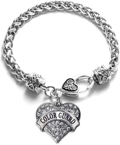 Vista 81 de Inspired Silver - Pulsera de plata con dije de corazón pavé con joyas de circonita cúbica