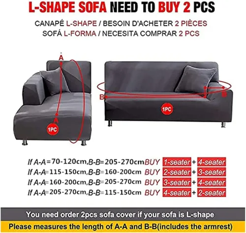 Vista 2 de Funda de sofá de felpa para sofá de 3 cojines, funda de terciopelo elástica para silla reclinable, protector de muebles y sofá biplaza