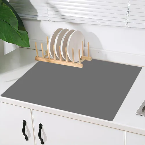 Vista 21 de Tapete de silicona súper grande, 120 x 24 pulgadas, tapete de silicona para encimera de cocina, tapete antideslizante resistente al calor, tapete