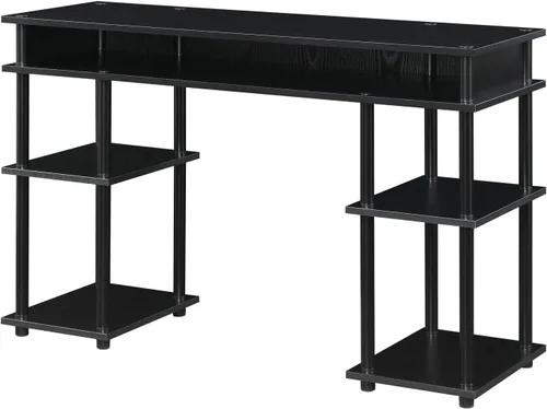 Vista 6 de Convenience Concepts Designs2Go No Tools - Escritorio para estudiantes de 47.25 pulgadas, escritorio contemporáneo para oficina, dormitorio y Blanco