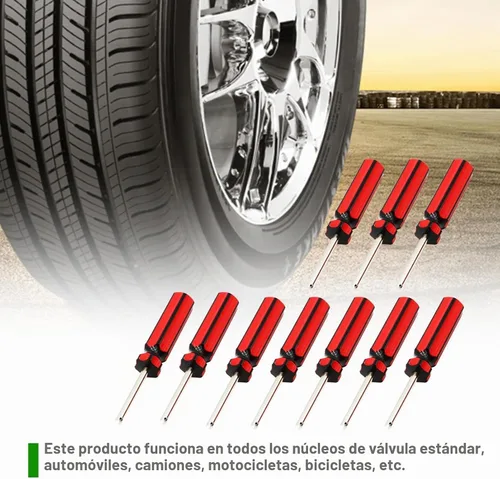 Vista 7 de 10 unidades de núcleo de vástago de válvula de destornillador automático para automóvil