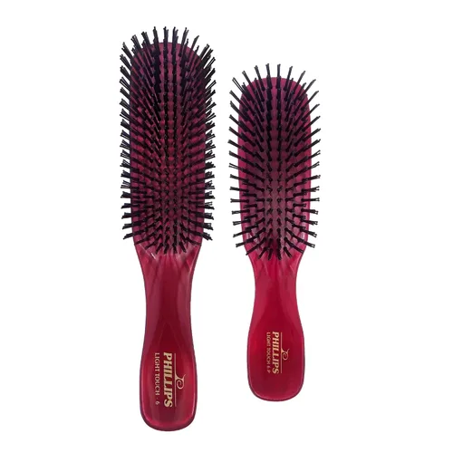 Vista 7 de Phillips Brush Cepillo de pelo Emerald Light Touch 6-P - Parte de la colección de gemas (tamaño pequeño)