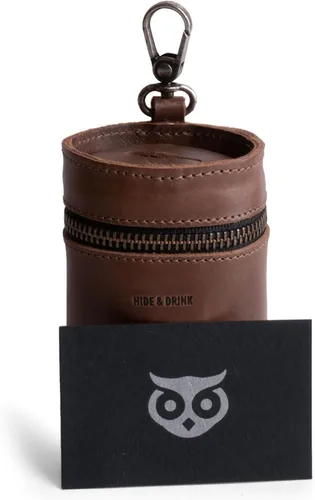 Vista 5 de Hide & Drink, Caja de dinero, cubo de alcancía, bolsa con cremallera, organizador de efectivo, funda para monedas, cuero de grano completo, hecho a