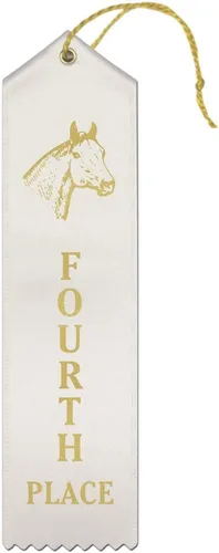 Vista 4 de RibbonsNow Cintas de 1er lugar de Horse Show - 50 cintas azules con tarjeta y cuerda
