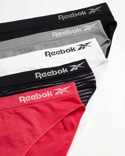 Vista 3 de Reebok Ropa interior para mujer, sin costuras, paquete de 5