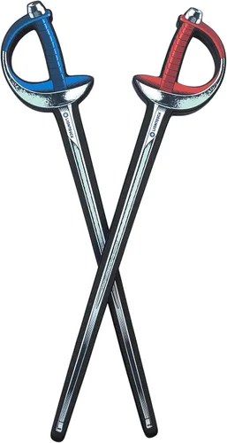 Vista 8 de Liontouch - Láminas de espuma de esgrima deportiva para 2 niños, rojo y azul, a partir de 3 años Realistic Fencing Weapon Set For Beginners Foam