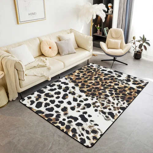 Vista 12 de Feelyou Alfombra de área con diseño de rosas de 3 x 5 para niños, con flores de Buterfly y luna, alfombra decorativa para dormitorio, niños, niñas