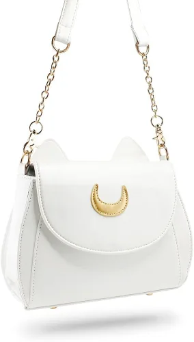 Vista 4 de Oct17 Moon Luna Design Monedero Kitty Cat Satchel bolso de hombro diseñador mujeres bolso Tote PU cuero Sailer