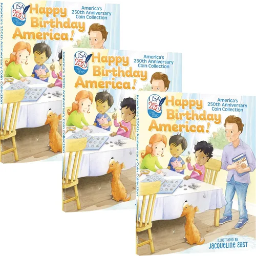 Vista 8 de Whitman Carpeta de monedas 250th America Celebration – Kids Love Coins P & D Mints #5536