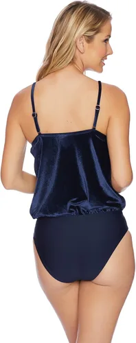 Vista 2 de Luxe by Lisa Vogel - Bleu Nuit Keyhole Maillot