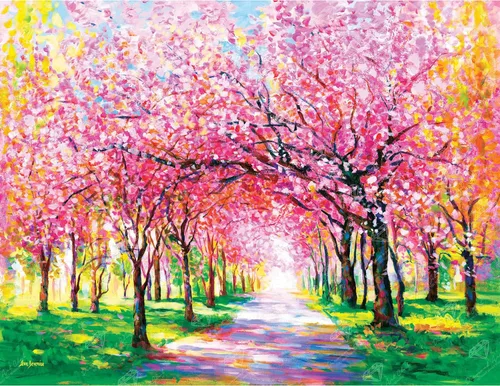 Vista 30 de DIAMOND ART CLUB - Juego de pintura con diamantes, lienzo de “Otoño en Leavenworth”, lienzo redondo 5D para principiantes, divertidas manualidades