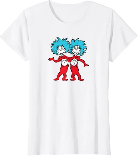Vista 24 de Dr. Seuss Thing 1 Thing 2 Buddies - Camiseta Negro