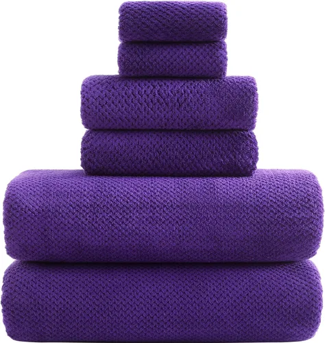 Vista 11 de YTYC Toallas, toallas de baño extra grandes de 29 x 59 pulgadas para baño, toallas de ducha súper suaves de secado rápido, peso ligero, microfibra