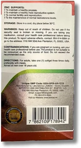 Vista 9 de ProstaEros- Suplemento de apoyo para la próstata - 7 ingredientes naturales- Maca negra, palma enana americana, mashua, garra de gato, jengibre