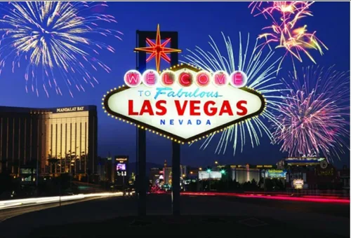 Vista 5 de Nevada USA United States - Imanes para nevera (1 pieza, estilo: Las Vegas #K2)