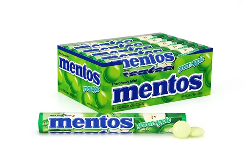Vista 17 de Mentos Rollo de caramelo de menta masticable, canela, 14 piezas por rollo
