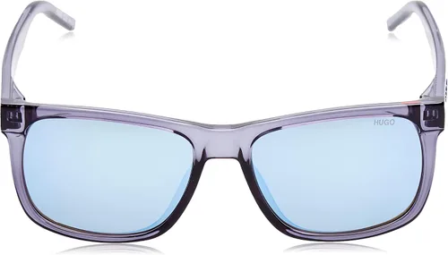 Vista 2 de Hugo Boss Gafas de sol HG-1068-S PJP3J Azul transparente - Marrón gris negro con lentes con efecto espejo plateado