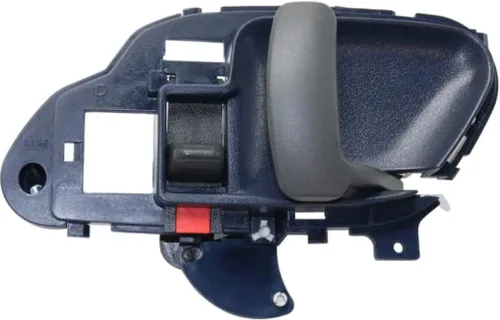 Vista 5 de Para Chevy C3500 1995-2000 Manija de puerta interior delantera o trasera lado del conductor Azul Con botón de bloqueo de puerta Recorte