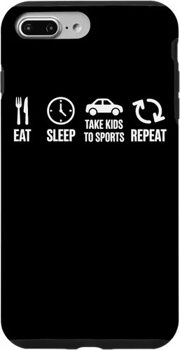Vista 11 de Eat Sleep Take Kids to Sports Repeat Youth Athlete Parent Case for iPhone 17