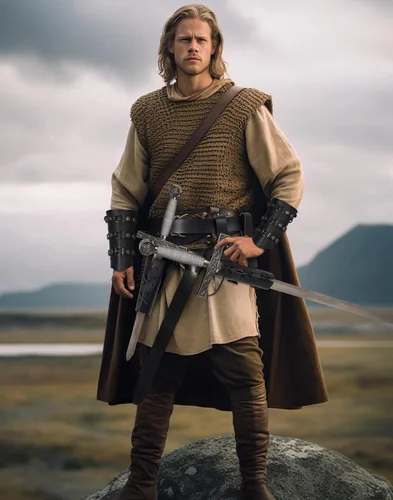 Vista 2 de DOARLUO Cinturón vikingo nórdico medieval, cinturón de espada, espada pirata, daga, bufanda, taza, correa renacentista