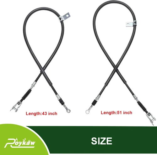 Vista 5 de Roykaw Juego de cables de freno para carrito de golf compatible con Yamaha G8/G14/G16/G19 a gas y modelos eléctricos, lado del conductor