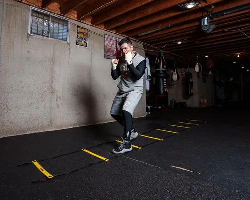 Vista 6 de Title Boxing Escalera de velocidad y agilidad: escalera de agilidad, escalera de velocidad, entrenamiento de boxeo, entrenamiento de velocidad