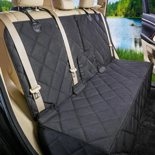 Vista 6 de Petalage - Funda de asiento de automóvil para perro, antideslizante, impermeable, resistente, a prueba de arañazos, lavable, compatible