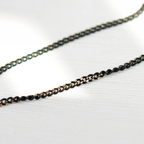 Vista 5 de Merdia Magnífico colgante de reloj de arena de cristal creado con collar largo de cadena de suéter de tono negro 29.5, Cristal
