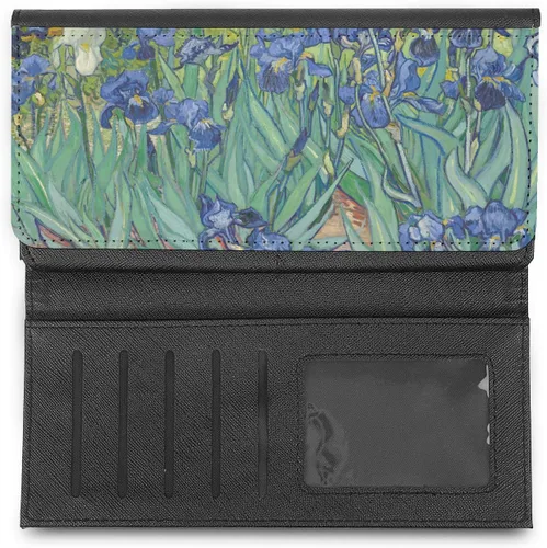 Vista 3 de RNK Shops Irises (Van Gogh) Cartera de cuero sintético para mujer