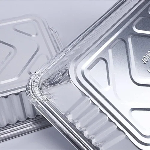 Vista 10 de Othmro Sartenes de papel de aluminio de 28.7 fl oz, bandejas reciclables para llevar, recipientes de alimentos de papel de aluminio, sartenes