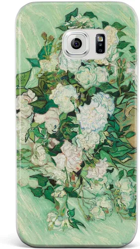 Vista 24 de Inspired Cases - Funda con textura 3D para iPhone Xs Max - Funda protectora de goma para Apple iPhone Xs Max - Vincent Van Gogh - Rosas