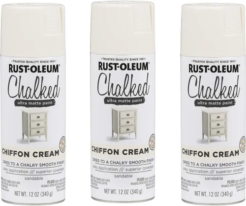 Vista 21 de Rust-Oleum 302592 - Pintura a la tiza en aerosol ultramate de 12 onzas (paquete de 1), color gris envejecido
