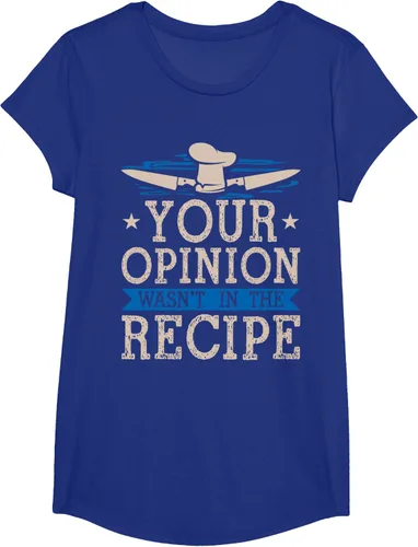 Vista 24 de Cooking Your Opinion Wasnot In The Recipe Chef Cook Baker - Camiseta, Negro, S