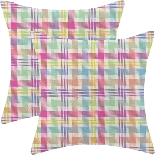 Vista 14 de AEIOAE Juego de 2 fundas de almohada de San Valentín de 16 x 16 pulgadas, almohadas de corazón rojo de amor de algodón para decoración del día