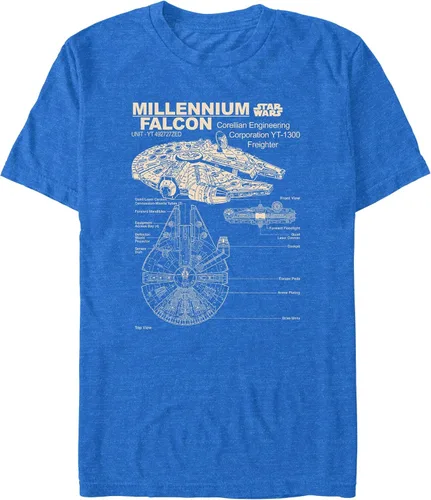 Vista 9 de STAR WARS Camiseta A New Hope Corellian Freighter para hombre Carbón