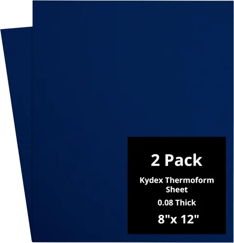 Vista 67 de Kydex Sheets - Solid Color DIY Kit for Crafting Holsters, Sheaths, and Mag Pouches - (8x8, 8x12, 12x12), Premium Thermoform Sheets - Thick, Durable