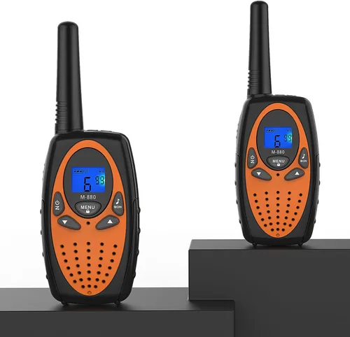 Vista 8 de Walkie Talkies para adultos, Topsung M880 FRS Radio bidireccional de largo alcance con clip para cinturón VOX/Talky de mano con 22 canales 3 millas